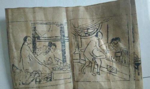 我国古代最早的春画嫁妆画女子出嫁时必须要的陪嫁物品