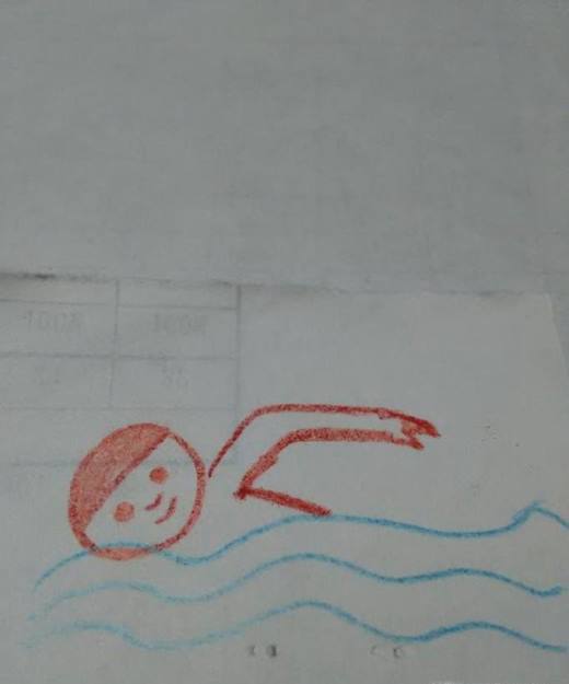 如何画游泳简笔画