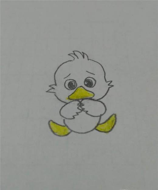 儿童简笔画丑小鸭的画法