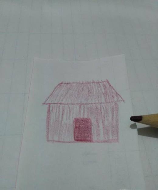 简笔画如何画房子 如何画茅草屋 吐客网