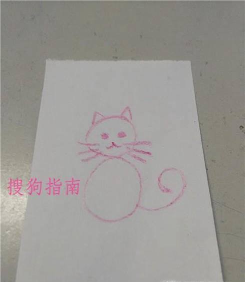 用8和6可以画一只小猫,下面就来画儿童趣味数字创意画.