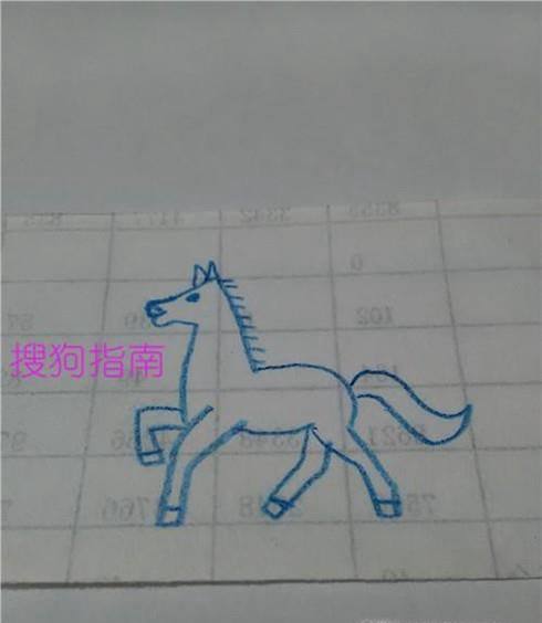 画马,用数字和折线来画,比较简单,下面就来画一匹马.