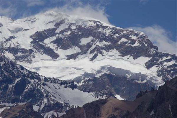 世界最高的死火山阿空加瓜山阿根廷海拔有6962米